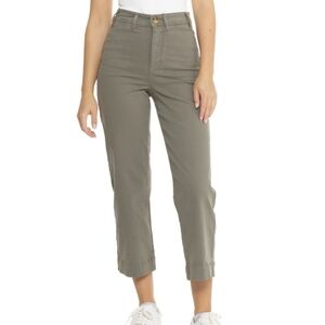 Marine Layer Wide Leg Crop Pants Bridget Olive NWT Sz 2